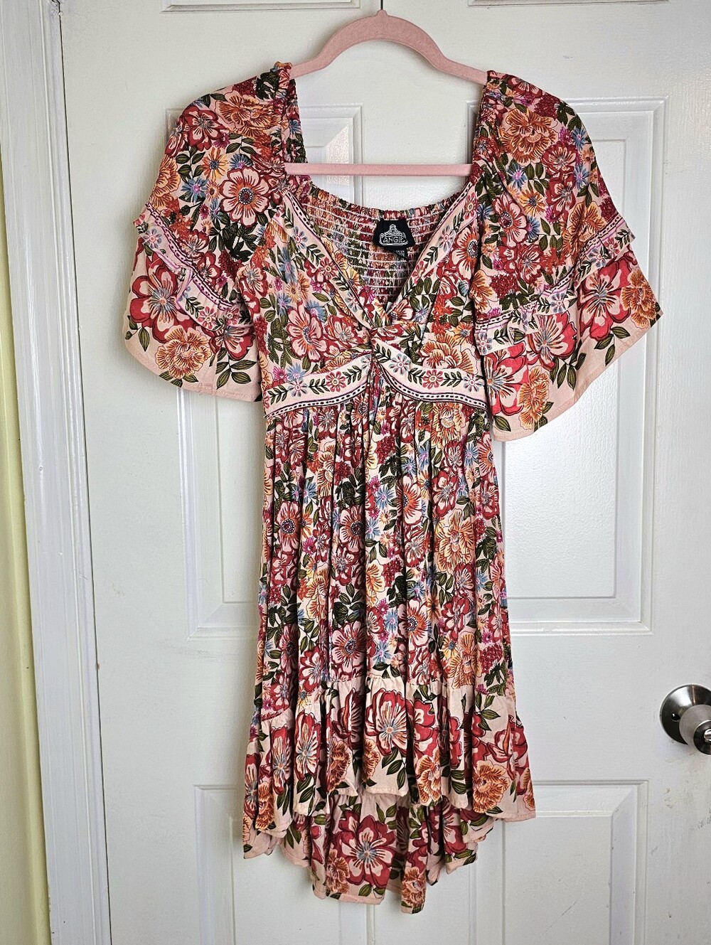New Angie Kimono Floral Boho Minidress